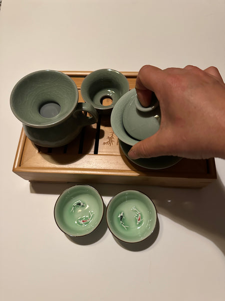 Buy Ruri Tenmoku Gaiwan Teapot Gaiwan - Sazen Tea