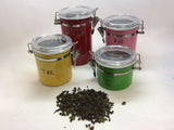 Tea Tin-4-Piece Acrylic Canister Set with Airtight Lids