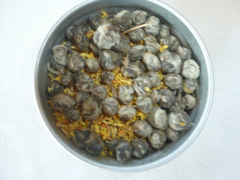 Osmanthus Dragon Pearls(sweet aromatic green tea)