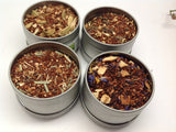 Rooibos-Chai Tea Sampler( with clear Tin top 4 count)  Big Sale