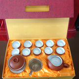 Red and White Tea Set with gift box #612