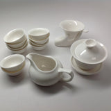 Pure White Ceramic Tea Set