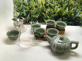 Tea set Green -very beautiful- 617