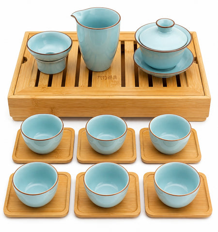 A Gaiwan-8oz  Tea Set #626 Blue Sky