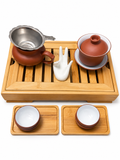 Gaiwan Tea Set With Bamboo Tea Tray #691