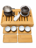 Gaiwan Tea Set With Bamboo Tea Tray #691