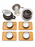 Gaiwan Tea Set With Bamboo Tea Tray #691