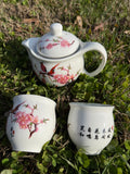 Loving tea set for One Tea Pot W Two Cups D45