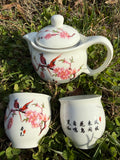 Loving tea set for One Tea Pot W Two Cups D45