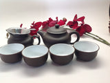 Yixing Tea pot 5oz Set( Red Zhisha) #212 7pcs $48.95