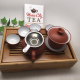 Gaiwan Tea Set With Bamboo Tea Tray #691