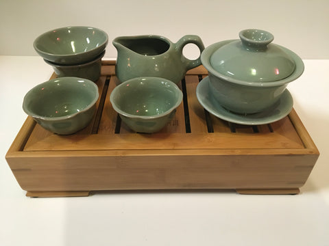 Green Gaiwan Tea Set—GW006
