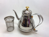 Tea Pot - Stainless Steel With Removal Strainer 38oz #21