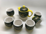 Green Dragon Tea Set - Double Wall Cups