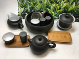Yixing Clay Tea Set 14pcs Black and white best seller limited offer