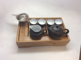 Yixing Clay Tea Starter Set -black and white On Sale