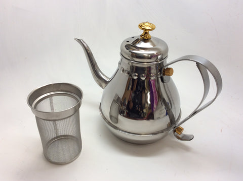 Tea pot - with strainer inside -Stainess steel