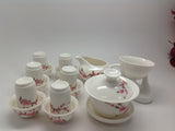 Gaiwan Tea Set( Bird Flower) 15pcs #618