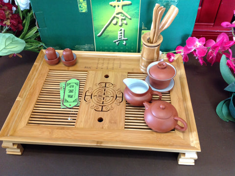 Tray-Lucky Bamboo Large size extra fany tea tray