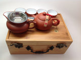 Travel tea set ( fancy tea set with bamboo tea tray) #89