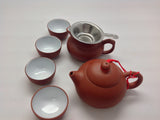 Yixing Tea pot 5oz Set( Red Zhisha) #212 7pcs $48.95
