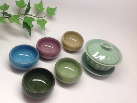 Gaiwan tea set Gong fu Green Gaiwan