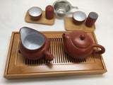 Yixing Tea pot 4.5 oz Set( Red Zhisha) #212 12 pcs Xishi R