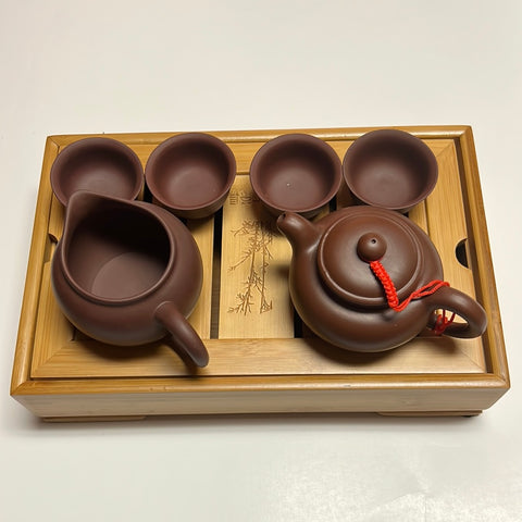 Yixing Brown XISHI Clay Tea Starter Set -On Sale Best Seller Tea set #67