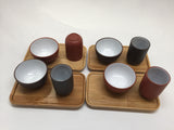 Cups-Gong fu tea tasting cups 4 set of total 8 cups-clay cups