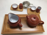 Yixing Tea pot 4.5 oz Set( Red Zhisha) #212 12 pcs Xishi R