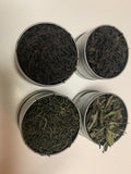 Chinese Tea Sampler -Black Tea Oolong Green and White Tea