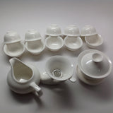 Pure White Ceramic Tea Set