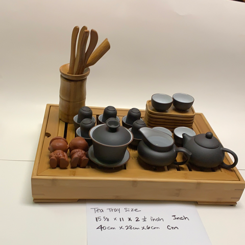 Large Set Yixing  Clay Gong Fu Tea Set-#888