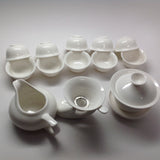 Pure White Ceramic Tea Set